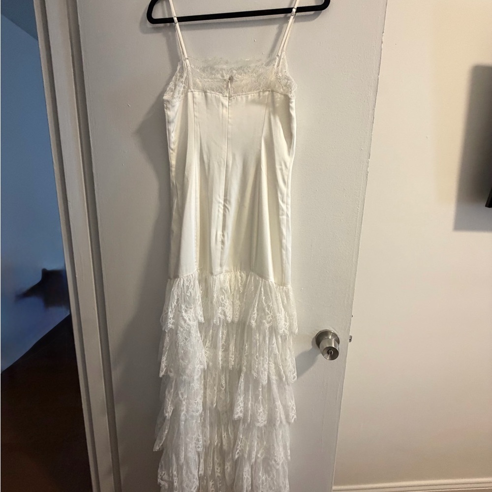 MAJORELLE White Lace Tiered Slip Maxi Dress - Picture 5 of 6